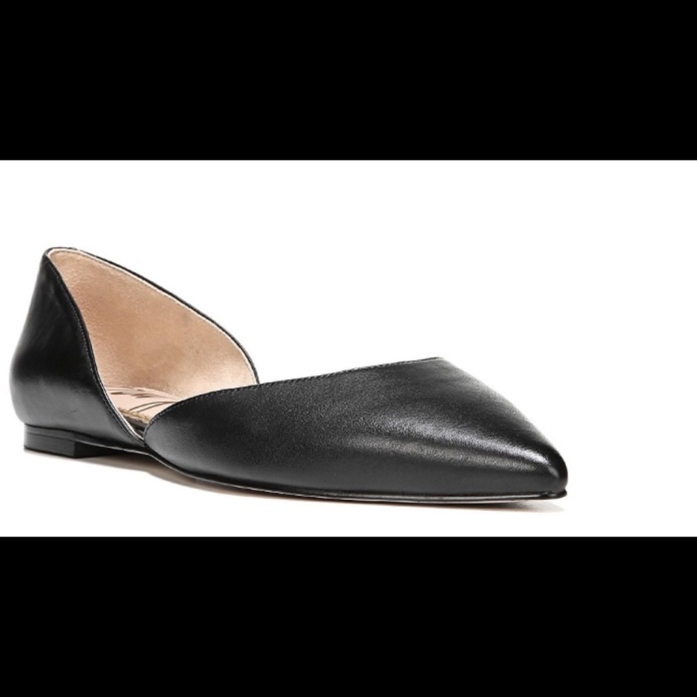 COPY - Sam Edelman Rodney Ballet Flats Black Leat…